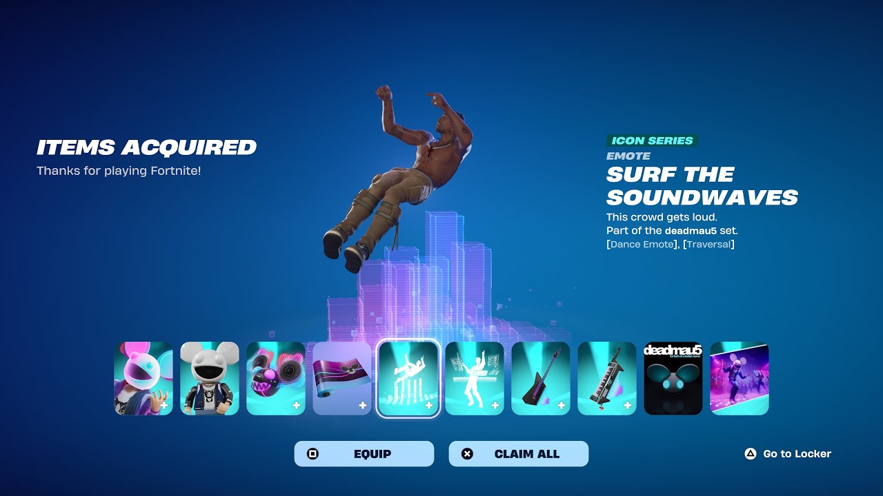 HOW TO GET DEADMAU5 SURF THE SOUNDWAVES EMOTE IN FORTNITE!