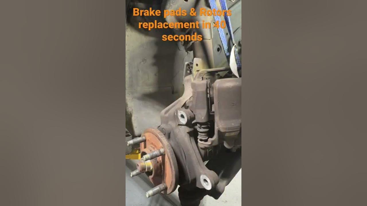 When replacing brake pads, replace the brake rotors as well if there’s