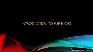 introduction to Flip Flops and it Types