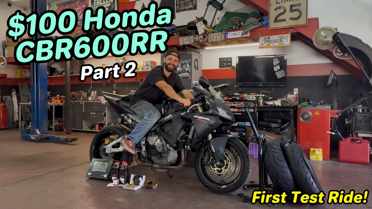 Riding The $100 Honda CBR600RR For The First Time