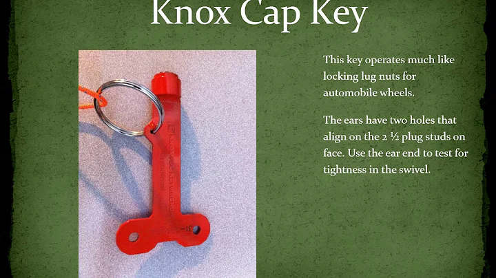 Knox Lockable FDC Caps