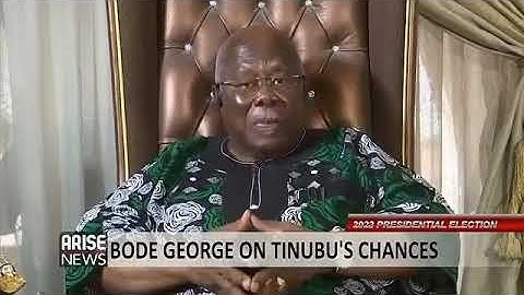 Bode George challenges Tinubu on his school certificate on Arise TV