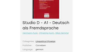 A1/  A2/ B1/B2 كيفية تحميل كتب تعلم اللغة الالمانية للمستويات