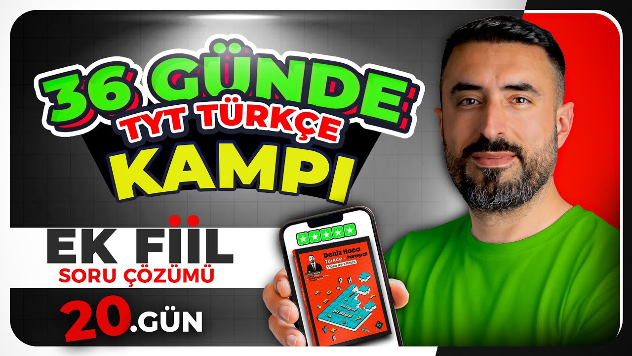 EK FİİL Soru Çözümü 📌 36 GÜNDE TÜRKÇE KAMPI | 20.Gün