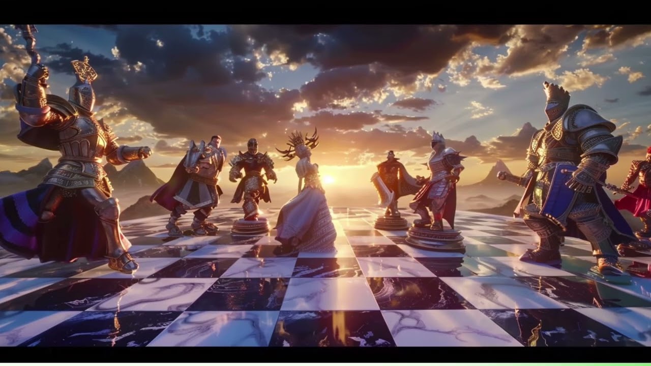 Lifelike Figures on a Grand Chessboard - Image