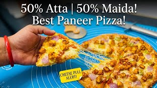 Easy Homemade Paneer Pizza 🍕 | Soft Pizza Base with Atta & Maida screenshot 5