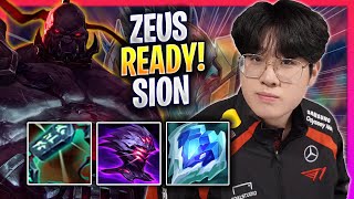 ZEUS IS READY TO PLAY SION! - T1 Zeus Plays Sion TOP vs Kennen! | Season 2024