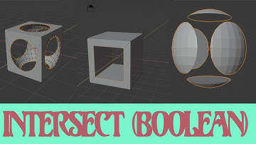 how to use the intersect (boolean) in edit mode | Blender 2.8
