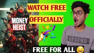 Money Heist season 5 free for all | how to watch money heist free in hindi | money heist 5 free