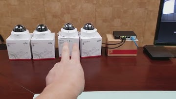 How to connect & setup IP cameras using external PoE switch & Built in PoE Ports (UNIVIEW)