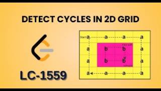 1559 Leetcode-Detect cycles in 2D Grid