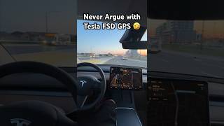 Never Argue with Tesla FSD GPS #funny #comedy #gps #siri #alexa