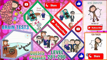 Brain Test3 Quests Puzzules Level 281-290 Complete