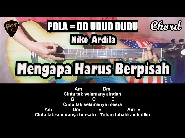 Chord/Kunci Gitar Nike Ardilla Mengapa Harus Berpisah Dari Nada Dasar A Minor class=