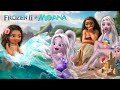 Frozen 2  moana elsa and moana and their kids have a beach party  alice edit