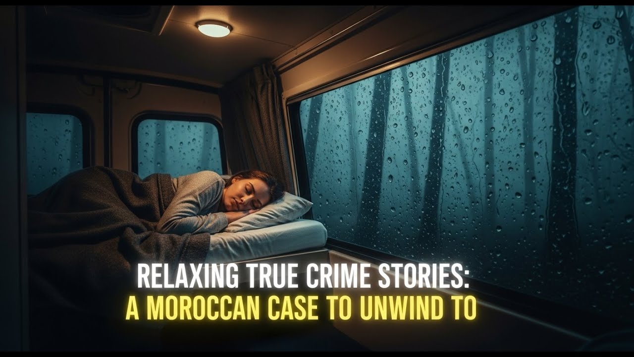 True Crime Bedtime Stories: Rain on Window & Thunder for Sleep, Morocco True Crime Storie