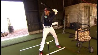 Freddie Freeman gives indepth tutorial on how to hit off a tee