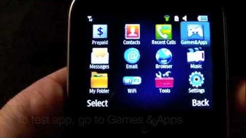 Straight Talk Samsung S390g How to install Java apps