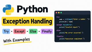 Python Exception Handling | Try, Except, Else & Finally | Python Tutorial for Beginners