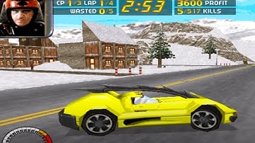 HOW BIG ARE THE MAPS in Carmageddon 3DFX? Drive Across the Maps (65 mph)