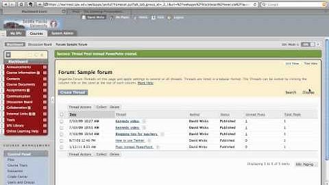 Creating a Clickable Link in a Blackboard Discussion