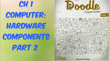CH 1| COMPUTER : HARDWARE COMPONENTS| PART 2| COMPUTER|ICSE BOARD| CLASS 7|