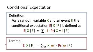Lecture05-1:  Geometric Random Variable and Conditional Expectation