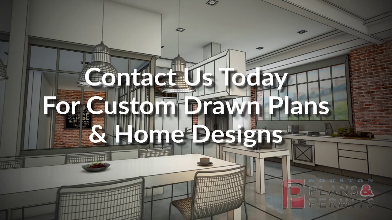Custom-Drawn Plans - Houston Plans and Permits - YouTube