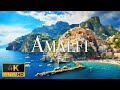 FLYING OVER AMALFI (4K Video UHD) - Relaxing Music With Stunning Beautiful Nature For Stress Relief