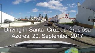 Driving in Santa  Cruz da Graciosa, Azores, 20. September 2017