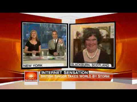 Susan Boyles on the NBC Today Show (USA)