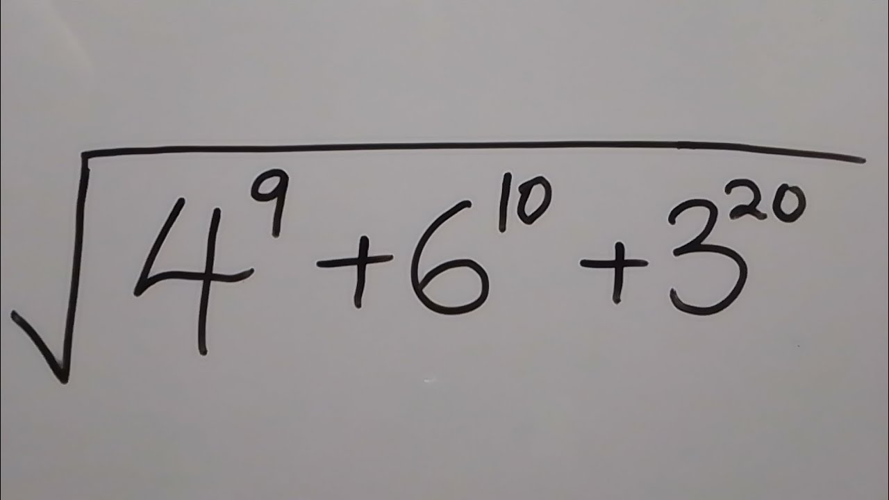 A Nice Math Algebra Problem Calculator NOT Allowed YouTube A nice math algebra problem calculator not allowed youtube