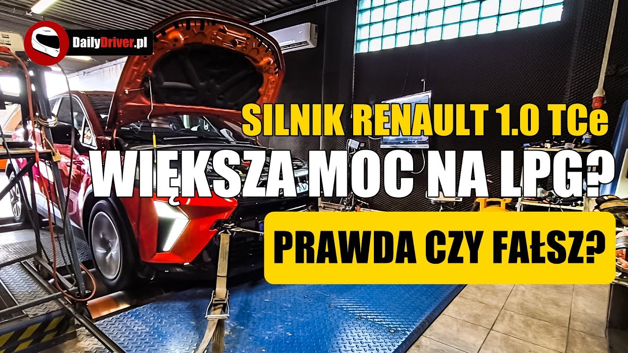 Czy silnik Renault 1.0 TCe ma większą moc na LPG? Oto nasz test na hamowni i pomiar osiągów