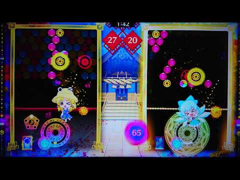 アプデで追加した諏訪子ちゃんで「ケロ⑨destiny」をプレイっ！【東方スペルバブル】