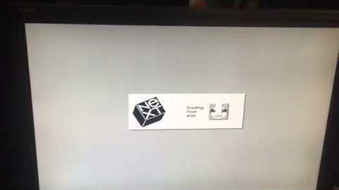 Next cube NeXTStep 0.8 first boot