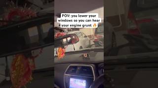 POV: lowering windows to hear engine sound! #scross #diesel #enginesound