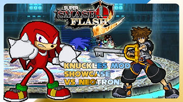 Super Smash Flash 2 v0.9b Mod Showcase & Best Of 3! - Knuckles Mod! - vs NeoTron