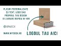 Tutorial personalizare plicuri cu text, logo sau propriul tau design si livrare rapida in 48h