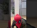 Spiderman scaring his friends #spiderman #funny #friends #cosplay