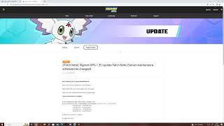 digimon rpg explaining and talking about patch notes 1.35