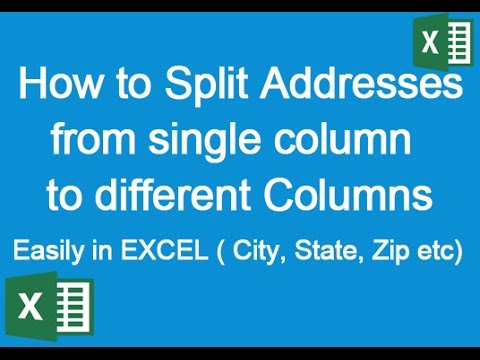 How To Separate Address City State And Zip In Excel