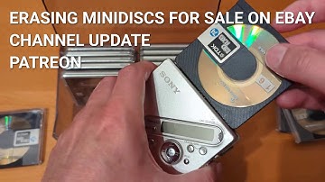 Erasing Minidiscs to sell on eBay while rambling on