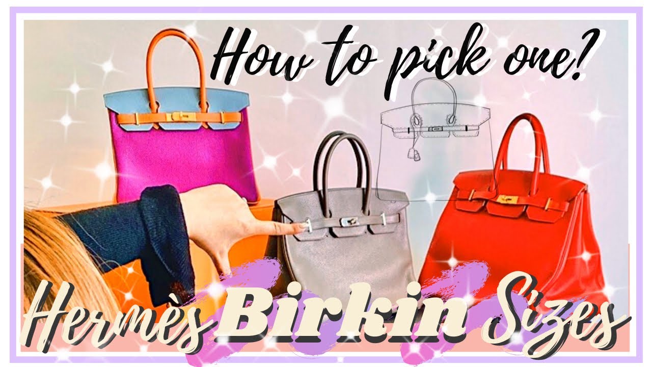 On demand - #Hermès #Birkin size comparison. Shown from left