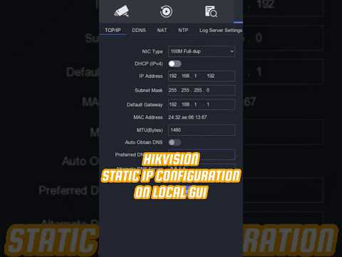 Hikvision Static IP Configuration #cctv #hikvision #cctvcamera