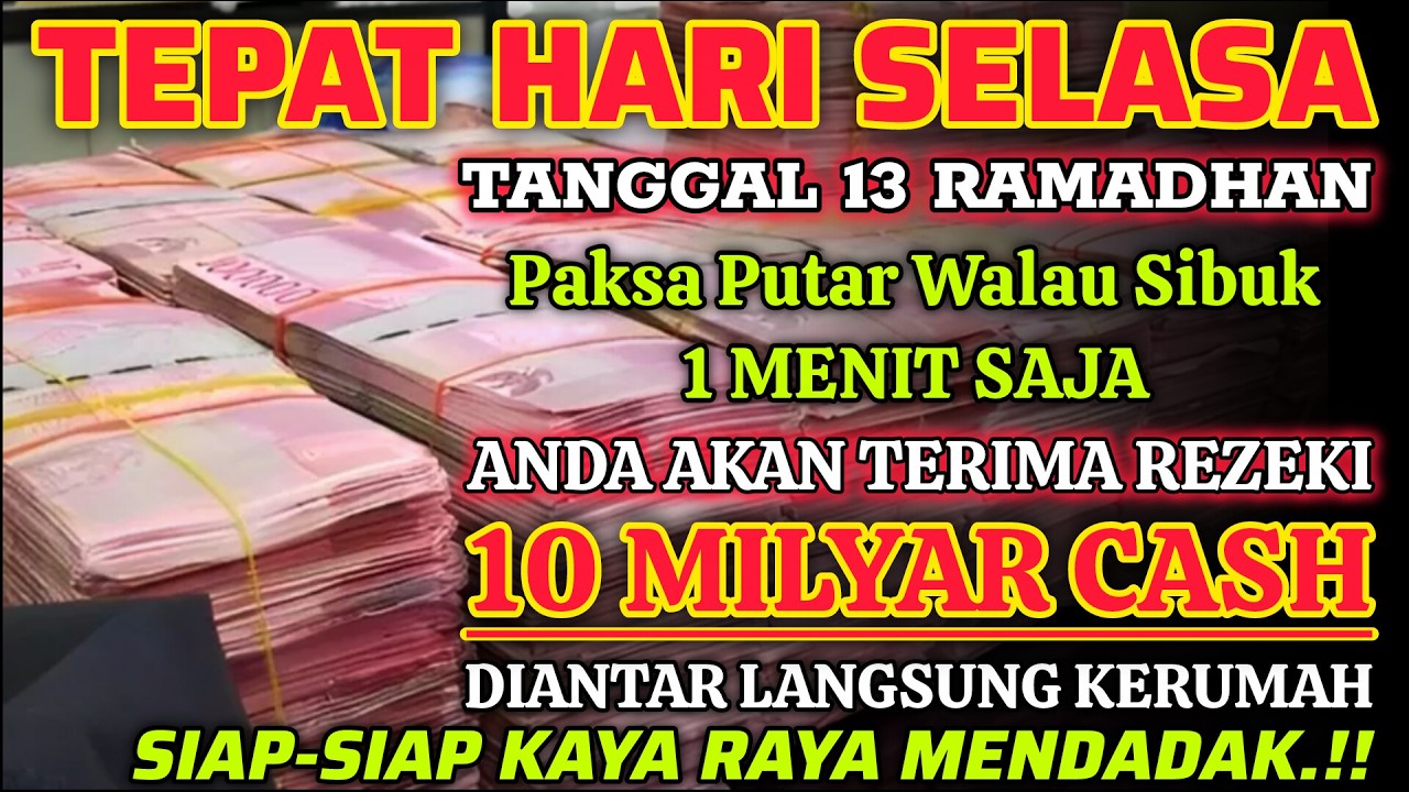 SELAMAT ANDA BERUNTUNG.‼️PUTAR SEKARANG ANDA AKAN TERIMA REZEKI LANGSUNG DARI MALAIKAT JIBRIL