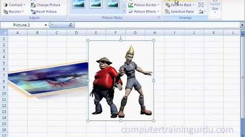MS Excel 2007 Tutorial in Hindi   Insert Picture, Clip Art, Shapes, Smart Art