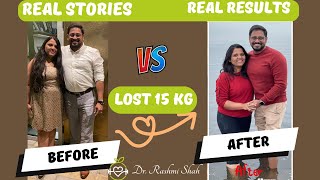 How I lost 15 kg| Weight loss journey| Transformation | Easy weight loss| Power couple| fat to fit