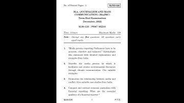 MJM - 026  December 2022 Question Paper