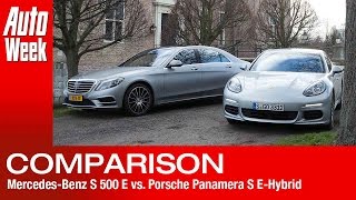Mercedes-Benz S 500 E Vs. Porsche Panamera S E-Hybrid - English Subled
