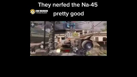 Finaly NA45 GOT NERFED IN call of duty mobile !🤡🤡 | codm hacks #Shorts